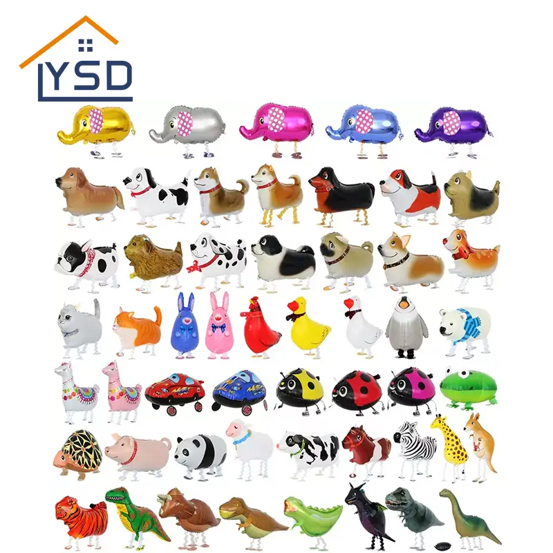 3D -eläin seisova alumiinikalvopallo