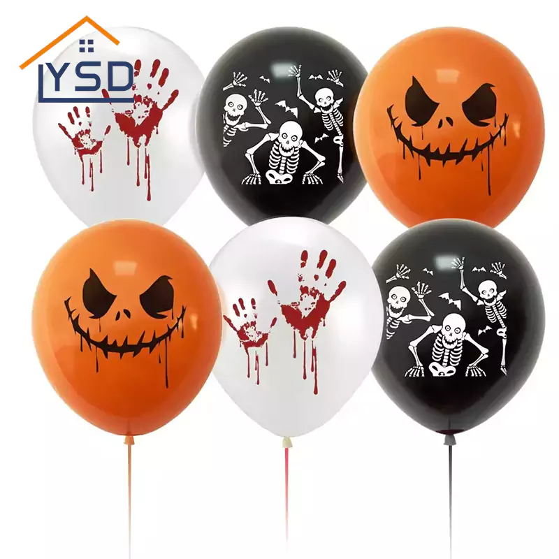 Halloween painetut lateksipallot